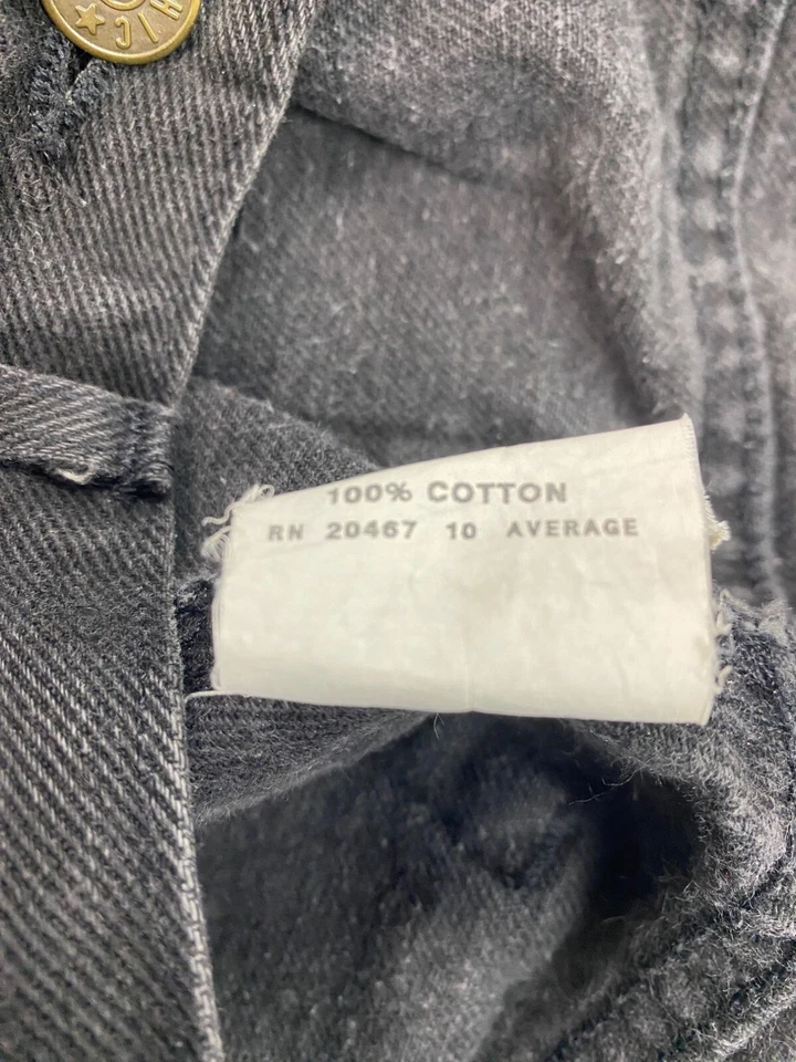 Jeans CHIC De Colección Para Mujer 10 Promedio Negros Tiro Alto Pierna Cónica Mamá Denim Años 90 Y2K Foto 4 de 4