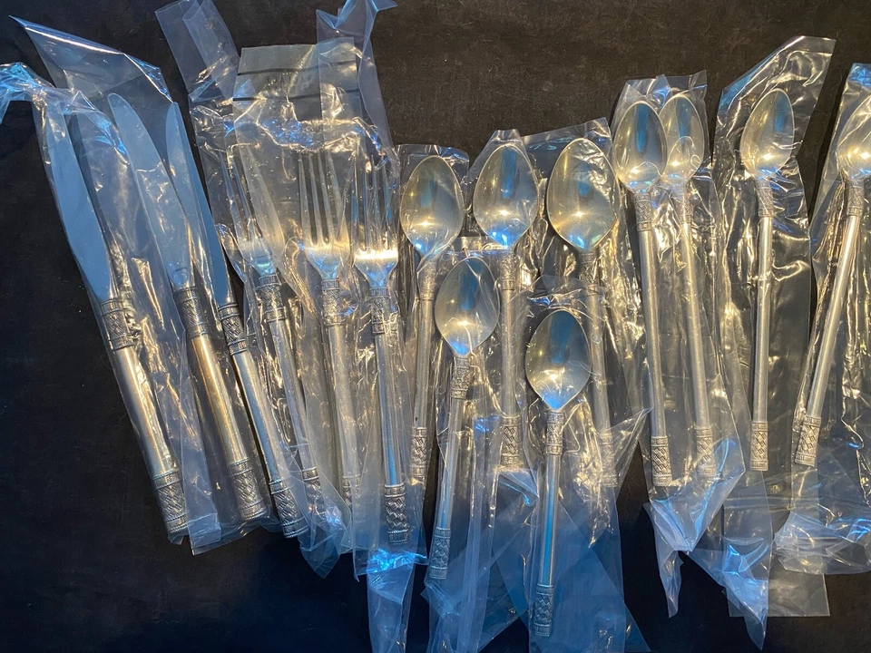 JUEGO DE 6 CUCHARADITAS CUBIERTOS TEJIDO EGEO ESTERLINA TODO POR 1 OFERTA Foto 4 de 4