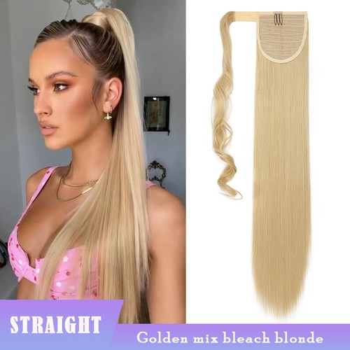 Thick Wavy Clip-in Ponytail Hair Extensions Real Soft Natural As Human Pony Tail - Picture 66 of 142