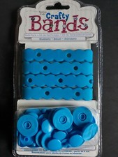 Crafty Brands Blueberry Blue Epiphany Crafts 4 Bracelets  20 Snaps NIP Refill