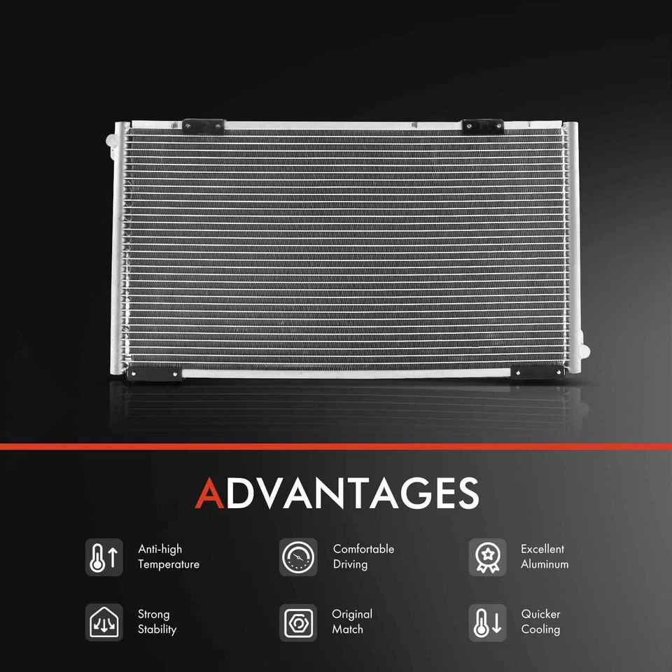 Kit de refrigeración de radiador y condensador de CA para Toyota Celica 1994 1995 1996 1997 1,8 L Foto 2 de 4