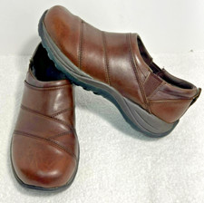 L.L.Bean Comfort Mocs Women's 8M Brown Leather Slip-On Low Top Round Toe 268707