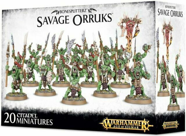Games Workshop Age Of Sigmar Bonesplitterz Savage Orruks for sale