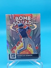 Marcus Semien 2022 Donruss Optic #BS-4 Bomb Squad Silver Holo - Blue Jays 