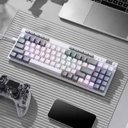 Redragon K655 75% RGB Wired Gaming Keyboard Hot-Swap Mechanical Quiet Red Switch - Picture 8 of 8
