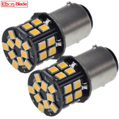 2 x LED Lampe Birne Warmweiß 6V 6 Volt BAY15D 1157 21/5W Rücklicht/Bremslicht DC