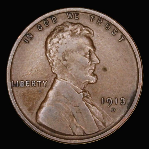 1913 D Lincoln Cent - EXTREMELY FINE