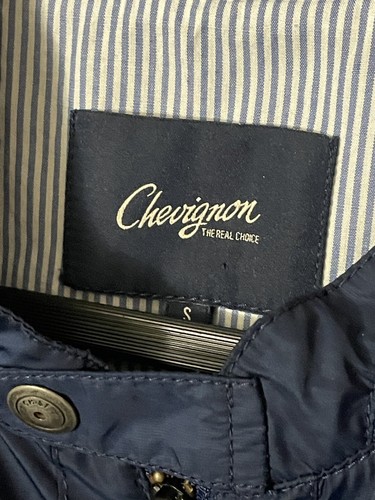 Chaqueta de bombardero vintage Y2K Chavignon azul marino talla S hecha en Columbia - Imagen 8 de 9