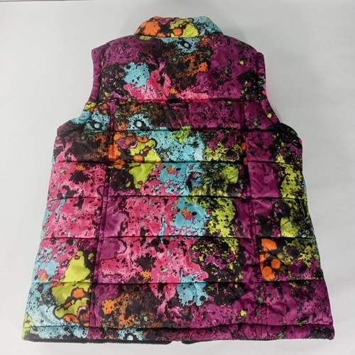Nike Girls Large Reversible Puffer Vest Age 12-13 Pink Black Preppy Colorful - Picture 7 of 12
