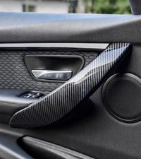 Carbon Fiber Interior Door Pull Handle Cover For Bmw 3 4 Series F30 F31 F32 F35