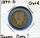 W@W 1894-o  Barber Quarter, ( Lower Mintage !!!! ) Good !!!!!!!!!!