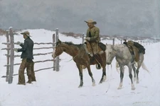 The Fall of the Cowboy by Frederic Remington Western Giclee Print Free Shipping