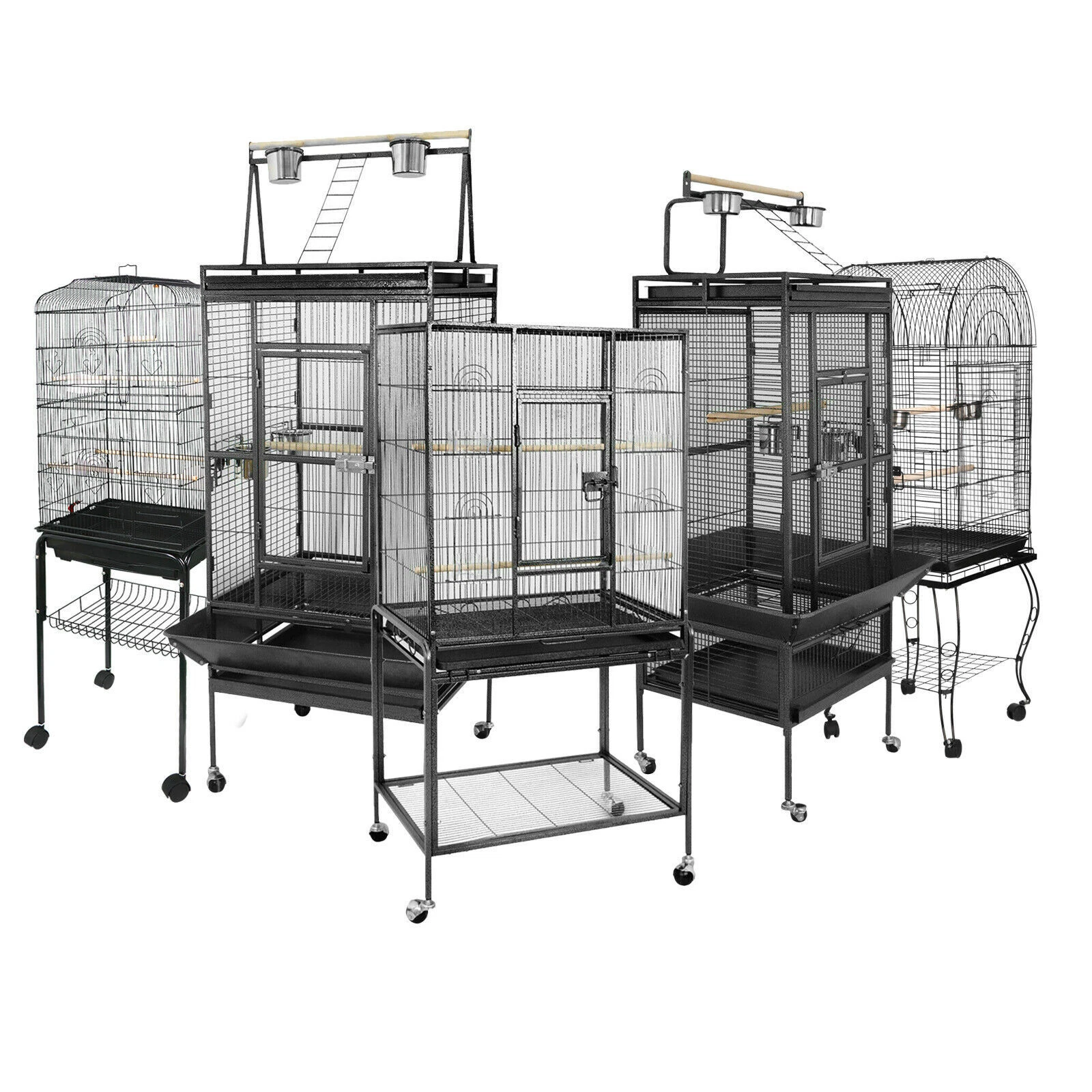 53" 59”61" 68" Bird Cage Steel Top play Pet Supplies Parrot with Rolling Stand
Opens in a new window