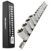 "Haskyy AußEn Torx StecknüSse SteckschlüSsel Satz E4-E24 Nuss Set 1/2\" 3/8\" 1/4\""