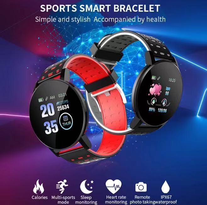 119plus Smart Watch for Men/Women Bluetooth, Fitness Tracker