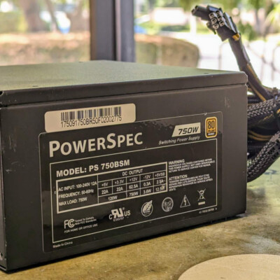 PowerSpec 750W 80 PUS Bronze Certified Semi-Modular Gaming PSU