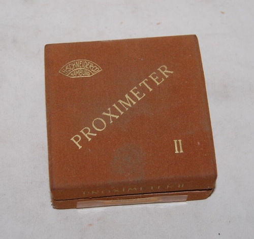 Hermann Schneider PROXIMETER  II  Close Up Lens Vintage Photography With Case + - Afbeelding 1 van 5