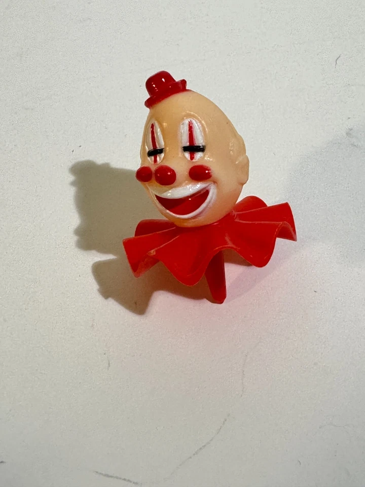 Винтажный клоун головы Wilton торт Topper набор из 3 синий и красный - Изображение 4 из 4