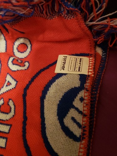 Chicago Cubs Coat Rack Baseball Scarf Banner Collectible 62" Genuine MLB Decor - Foto 11 di 24