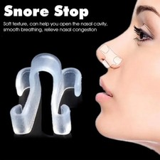 1x Clip Naso Anti Russamento Silicone Stop Russare Aiuto Sonno Notte Dilatatore Nasale Cura