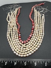 7 Strands Freshwater Cultured Baroque Pearls Crafting Jewelry Making