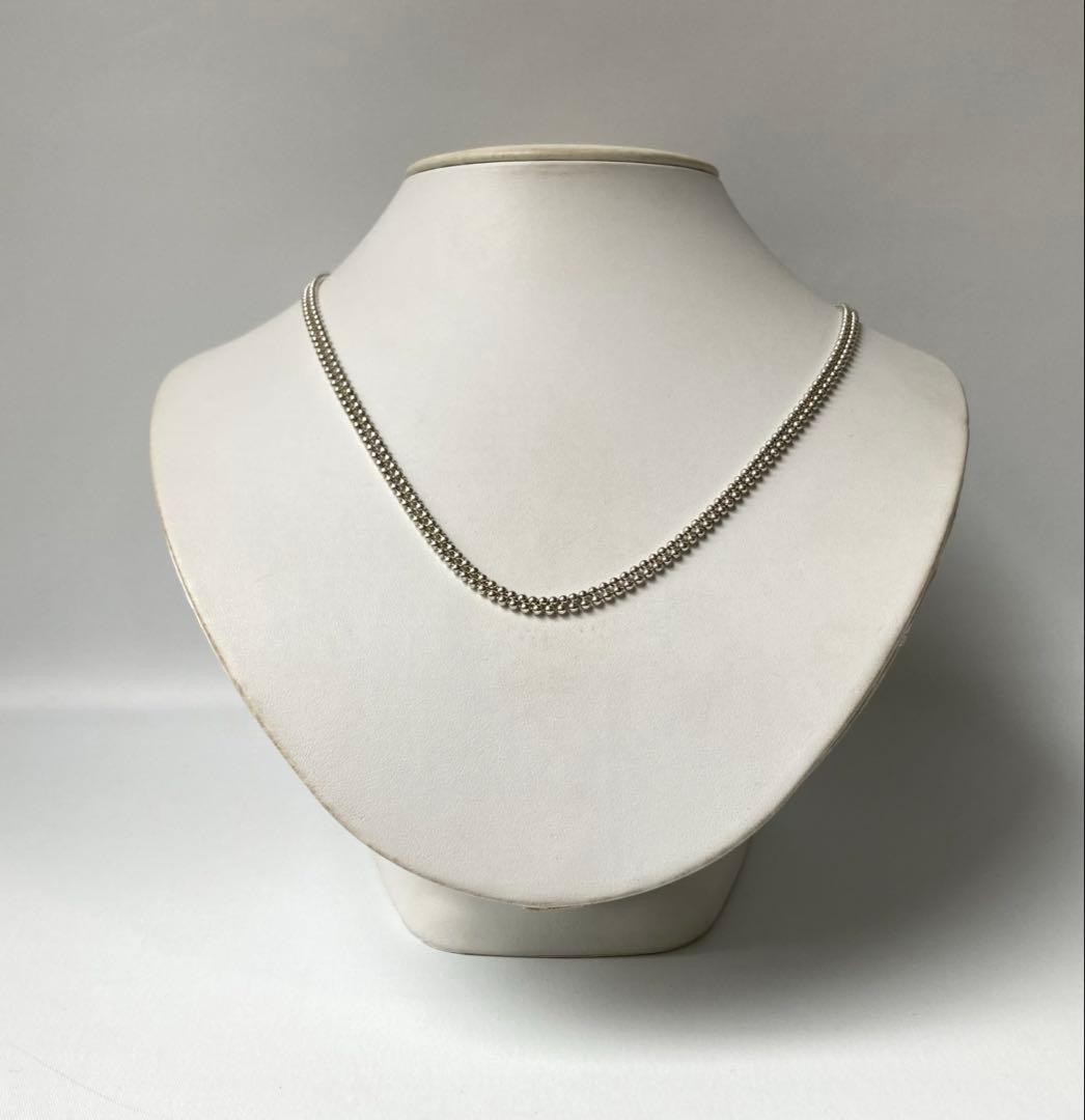 Gucci Interlocking GG Silver Double Ball Chain Ne… - image 7