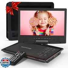 WONNIE 12.5" Portable DVD Player Car Headrest Video Player with 10.5" Swivel 
