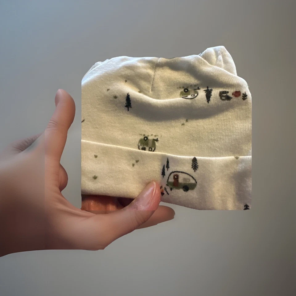 Gerber Baby Boy 3-Piece Camping Caps Size Newborn 5-8 pds. 17-21 inches NWT - Image 2 of 3