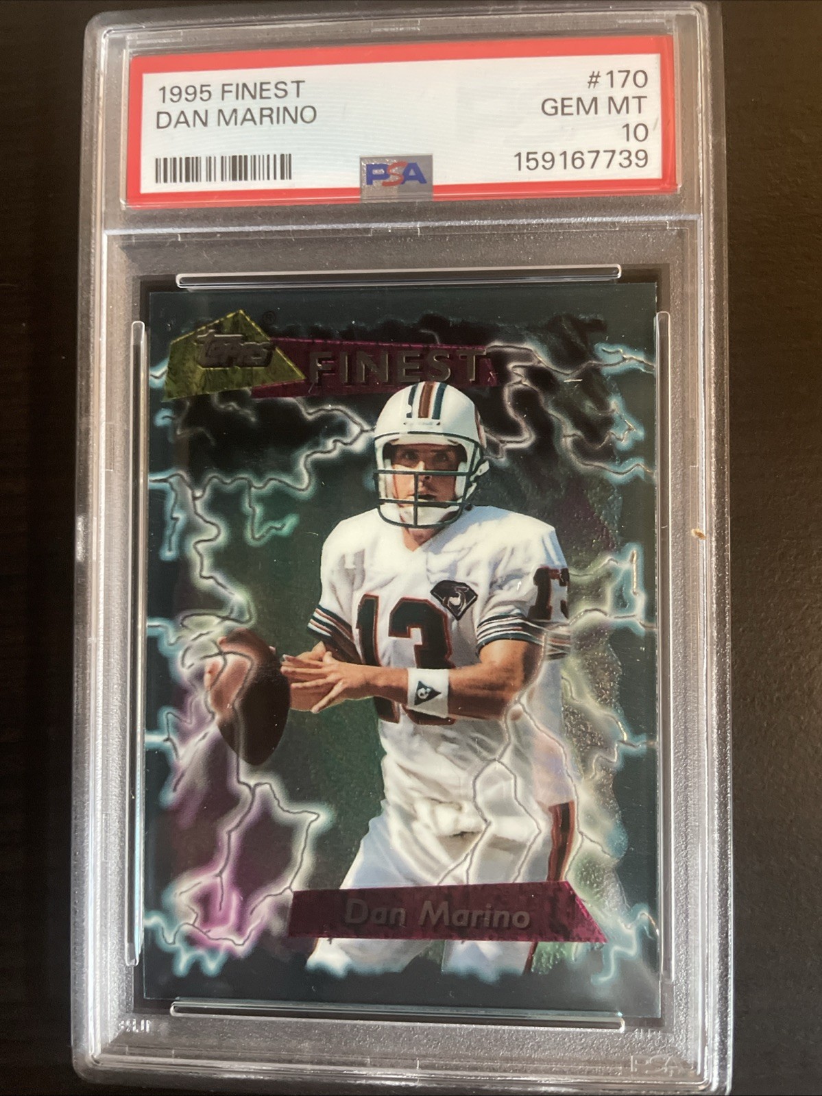 1995 Topps Finest - Dan Marino #170 PSA 10