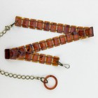 Vintage Lucite Brooch Bangle Bracelets Link Belt Tortoise Shell Root Beer Mod — photo 8