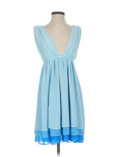 Ganni Women Blue Cocktail Dress 36 eur