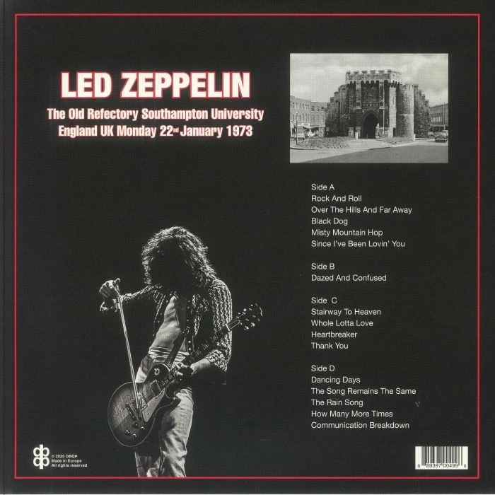 Led Zeppelin – Live in Southampton, 22 January 1973 12” Double LP Vinyl *Sealed* - Image 2 of 2