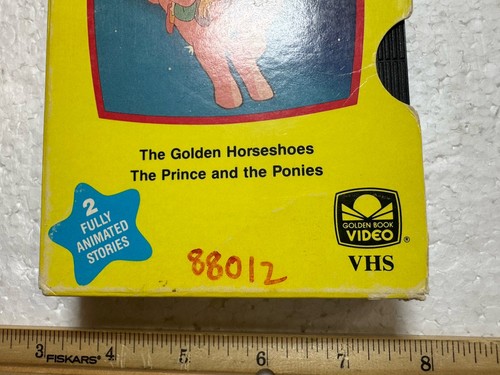 MLP My Little Pony VHS Golden Horseshoes Prince Ponies 1987 Golden Book - Picture 5 of 17
