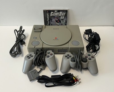Sony Playstation 1 Gaming Console w. Controllers Memory Card.