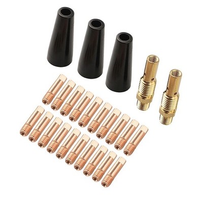 25PCS Flux Core Gasless Nozzle Kit for Lincoln 100HD 125HD 140HD 180HD Models