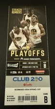 2017 NBA Playoffs Ticket Stub R1G2 Golden State Warriors v Trail Blazers 4/19/17
