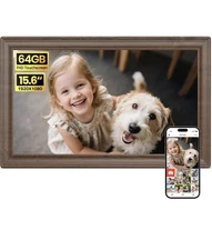 15.6" Frameo Digital Picture Frame WiFi, Large Electronic Photo Frames