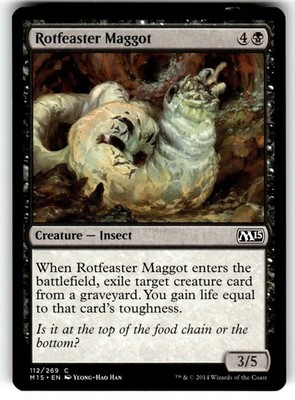 MTG Magic: The Gathering M15 Card 112/269 Rotfeaster Maggot