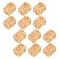 12 Pcs Small Hay Bales Christmas Centerpiece Dollhouse Farm Accessories