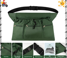 Gardening Apron, Garden Aprons with Pockets  Drawstring Bag, Waterproof 600D Fr