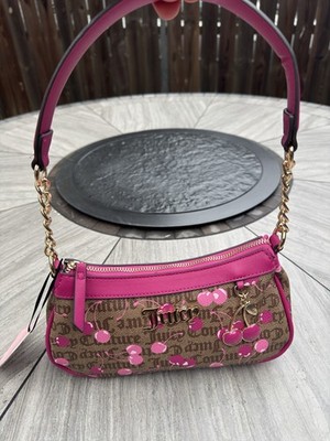 Juicy Couture Cherry Berry Sweet Shoulder Bag Chestnut Chino/Pink