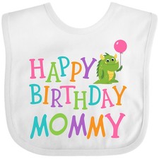 Inktastic Happy Birthday Mommy Party Outfit Baby Bib Mom Childrens Clothing Son