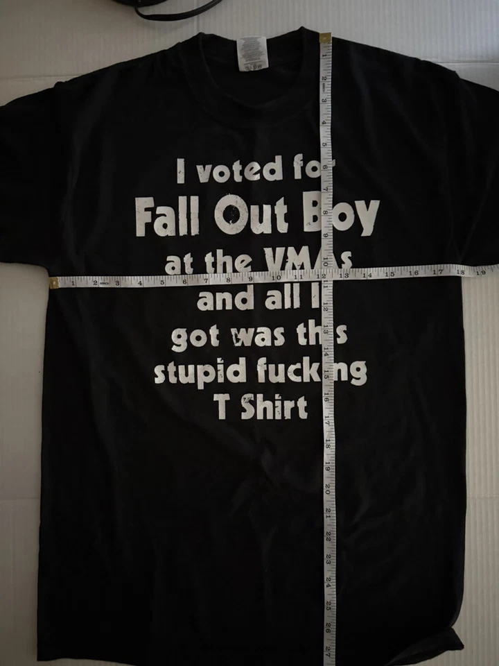 Футболка Fall Out Boy VMA MTV винтажная редкая Panic At The Disco Paramore /100 EMO AFI - Изображение 2 из 4