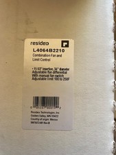 Honeywell Resideo L4064B2210/U Fan and Limit Controller Switch, 11.5" Insert