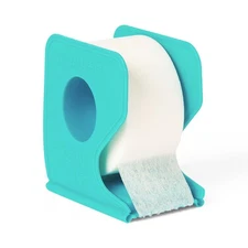 Lot of 3 Medical Paper Tape w Dispenser 1" x 10 yards Curad Latex Free . New