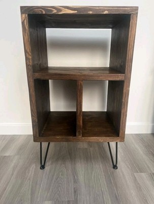 Holz Industrie Vinyl LP Plattenspieler Aufbewahrung Ständer Haarnadelbeine Sonderanfertigung