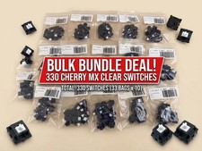 Cherry MX Clear Mechanical Keyboard Switches Lot 330 pcs 33 Bags 10-ct Tactile