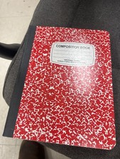 2 Pack Red Marble Composition Books 100 Sheets 9.75 x 7.5 Assorted Brands