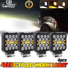 4 Led Driving Work Light Spot Flood White Amber Pods Off Road Truck Fog Light 4 Led Driving Work Light Spot Flood White Amber Pods Off Road Truck Fog Light