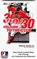 2023 Topps #WC-1 Ronald Acuña Jr. Welcome to the Club Atlanta Braves